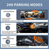 Dashcam 360° 4 cámaras con pantalla IPS