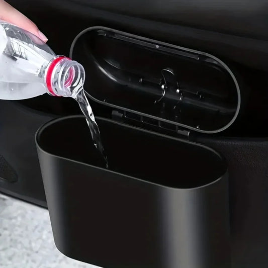 Papelera de coche antigoteo con tapa y bolsas