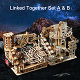Puzzle 3D de madera: catapulta eléctrica