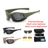 Gafas de protección polarizadas con 4 lentes