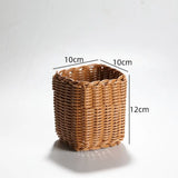 Hardness Rattan Wicker Woven Serving Baskets Household 10 Styles Bread Fruit Vegetables Basket Handwoven
