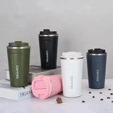 Vaso térmico de café de acero 380-510 ml