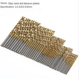 Brocas de titanio HSS (set de 50)