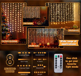 Cortina de luces LED para ventana