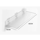 Estante de acrílico transparente de pared