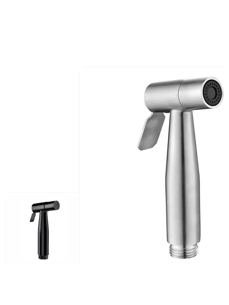 Grifo de baño con ducha de mano de acero inoxidable