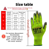 10 pares de guantes de trabajo con recubrimiento de PU
