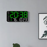 Reloj de pared digital con fecha y temperatura