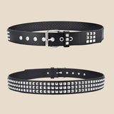 Cinturón de tachuelas piramidales unisex