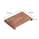 Bandeja rectangular de madera para café