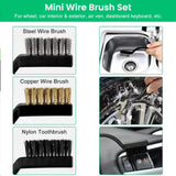 Set cepillos detailing coche
