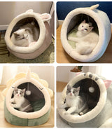A1 Deep Sleep Cat Bed Cartoon Pet Bed Foldable Removable Washable Pet Sleeping Bed for Small Dog Mat Bag Cave Cats Bed