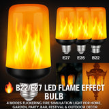 Bombilla LED efecto llama