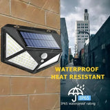 Aplique solar exterior con sensor de movimiento