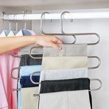 Perchero de acero de 5 niveles para pantalones