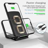 Cargador inalámbrico rápido (compatible Samsung/iPhone)