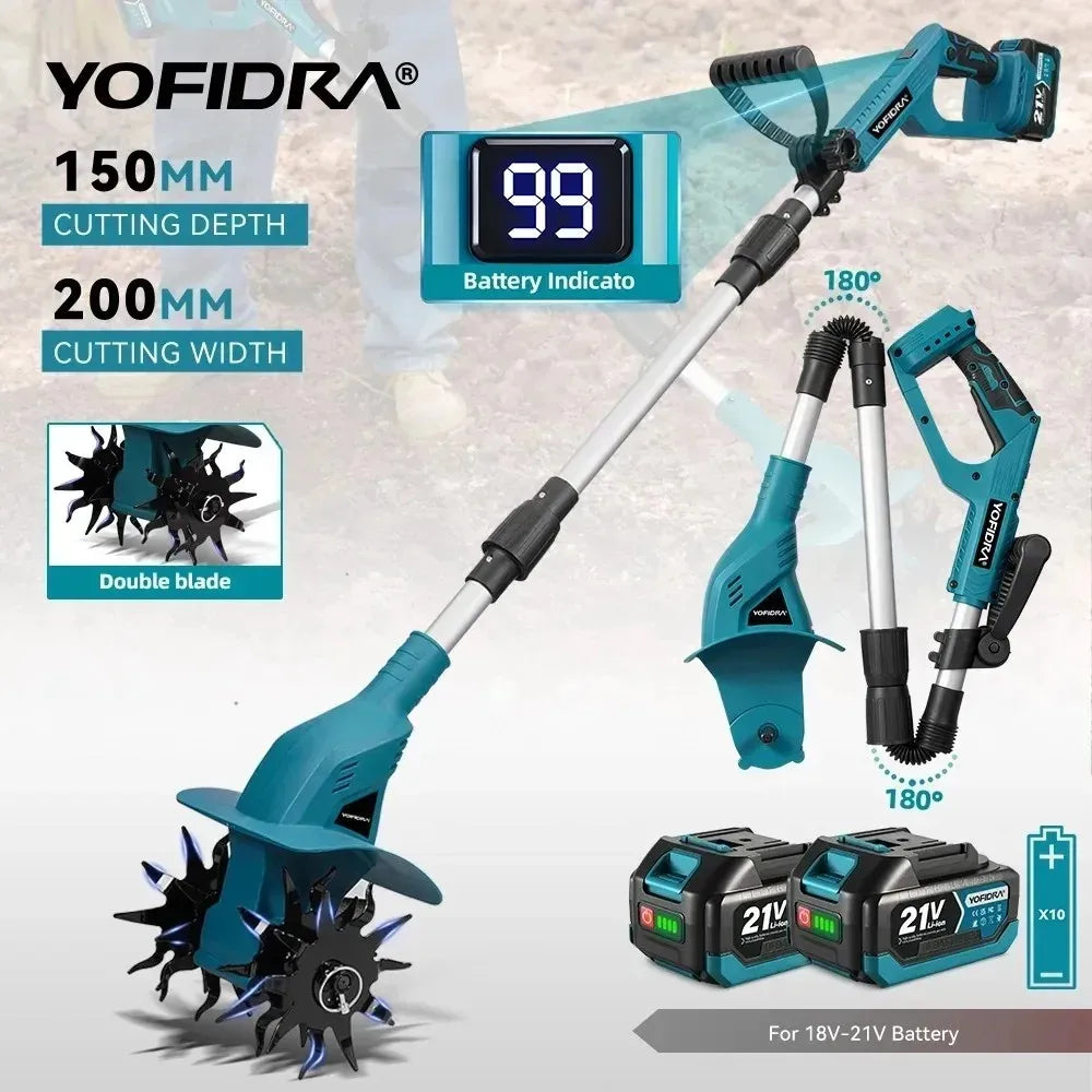 Motoazada/escarificador eléctrico YOFIDRA 200mm