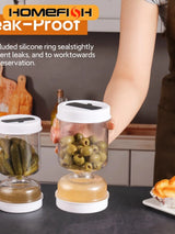 Tarro escurridor para aceitunas y encurtidos