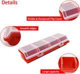 Caja organizadora de tornillos de 4 compartimentos