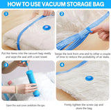 Bolsas de vacío para ropa (6 tamaños)