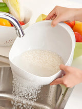 Colador y escurridor de cocina con asa