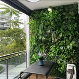 Panel de seto artificial para pared