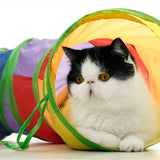 Túnel plegable de juego para gatos