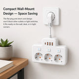 Regleta de pared con interruptores independientes