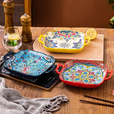 Plato hondo de estilo bohemio de 23 cm