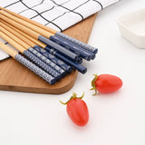 Palillos japoneses de bambú (5 pares)