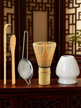 Set de matcha 5 piezas (batidor, colador y cuchara)