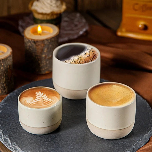 Taza de café de cerámica artesanal (100-230 ml)
