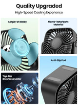 Mini ventilador USB portátil de camping