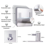 4 ganchos adhesivos reforzados de acero