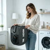 Cesto de ropa plegable de malla