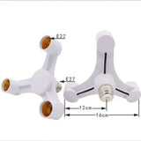 Adaptador de portalámparas E27 triple