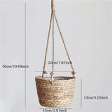 Macetero colgante de macramé para plantas