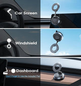 Soporte magnético de teléfono para coche 360° con ventosa