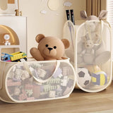 Cesta plegable de malla para juguetes