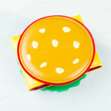 Cartera plegable con diseño 3D de hamburguesa