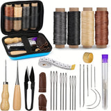 Kit de costura para cuero con aguja grande