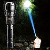 Linterna LED recargable 1000 lm con zoom