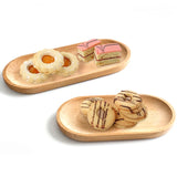 Bandeja pequeña de madera de nogal