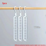 Perchas plegables de 9 huecos (3 uds)