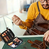Kit de costura para cuero con aguja grande