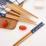 Palillos japoneses de bambú (5 pares)