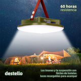 Farol LED de camping recargable 13500mAh con imán