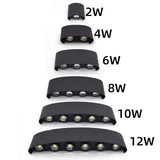 Aplique LED IP65 aluminio interior/exterior