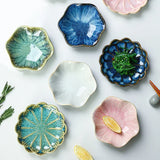 Plato de cerámica japonesa esmaltada