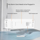 Reloj de pared digital grande de 9 pulgadas